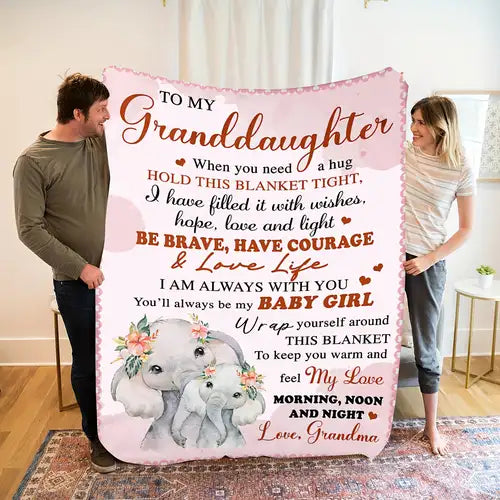 Special Gift For Your Granddaughter Blanket - From Grandma03