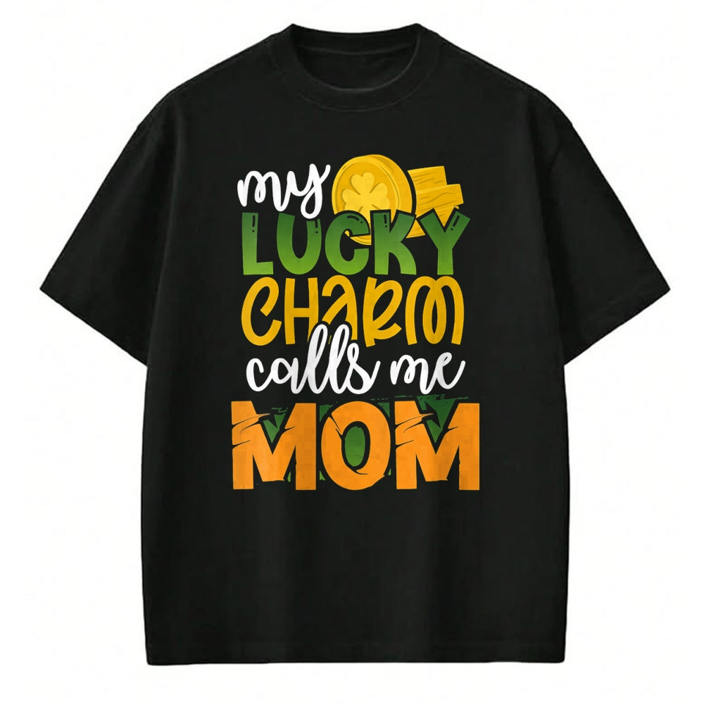 Gift for Mom Shirt, Funny Mom Unisex T-Shirt/Hoodie/Sweatshirt HLT00 - Womens One Lucky Mama Cute Shamrock St. Patricks Day Mom Gift T-Shirt
