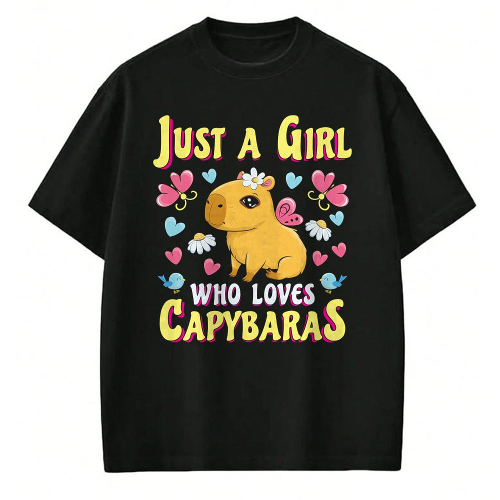 Cute Capybara Shirt, Funny Capybara Unisex T-Shirt/Hoodie/Sweatshirt HLT00 - Capybaras Cute Capybara Animal Lovers Gift Capybara Girl Long Sleeve T-Shirt