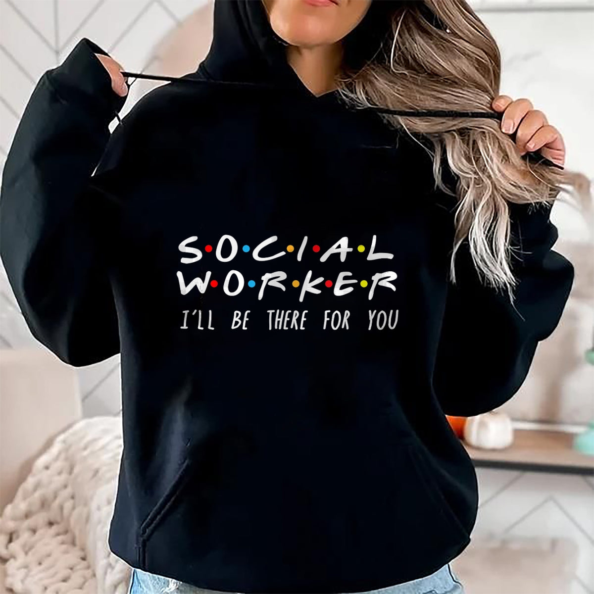 Christmas Shirts for Family, Funny christmas shirts, Christmas Unisex T-Shirt/Hoodie/Sweatshirt HLT00 - Social Worker I'll Be There For You Christmas T-Shirt