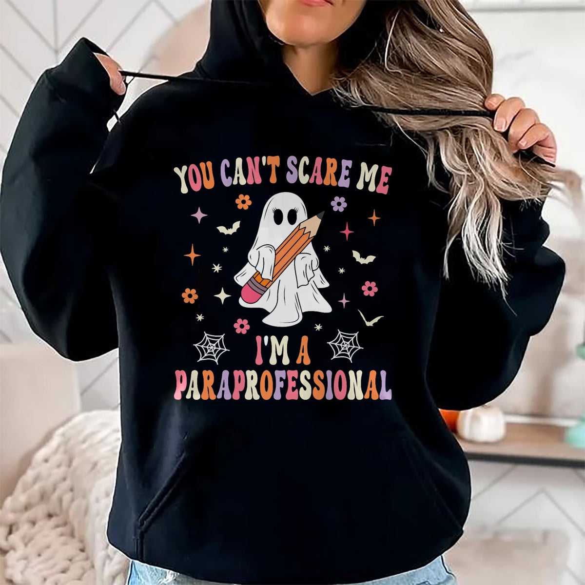 Hallowen Shirts for Family, Funny hallowen shirts, Hallowen Unisex T-Shirt/Hoodie/Sweatshirt HLT00 - You Can't Scare Me I'm A Paraprofessional Parapro Halloween T-Shirt