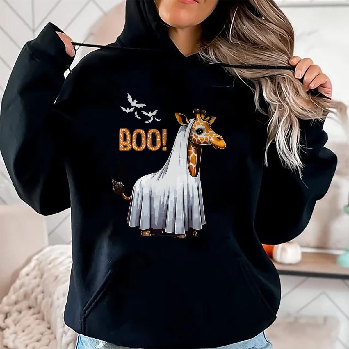 Hallowen Shirts for Family, Funny hallowen shirts, Hallowen Unisex T-Shirt/Hoodie/Sweatshirt HLT00 - Cute Giraffe Boo Halloween Costume Zoo Lover T-Shirt