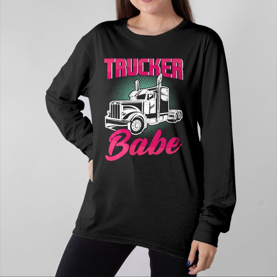 Best Truck Driver Life Shirt, Funny Trucker UnisexT-Shirt/Hoodie/Sweatshirt HLT00 - Trucker Babe Female Truck Driver Woman Trucker T-Shirt