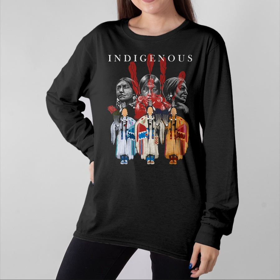 Native American T-Shirts, Vintage Native American Unisex T-Shirt/Hoodie/Sweatshirt HLT00 - Native American Indigenous Red Hand Indian Blood Themed