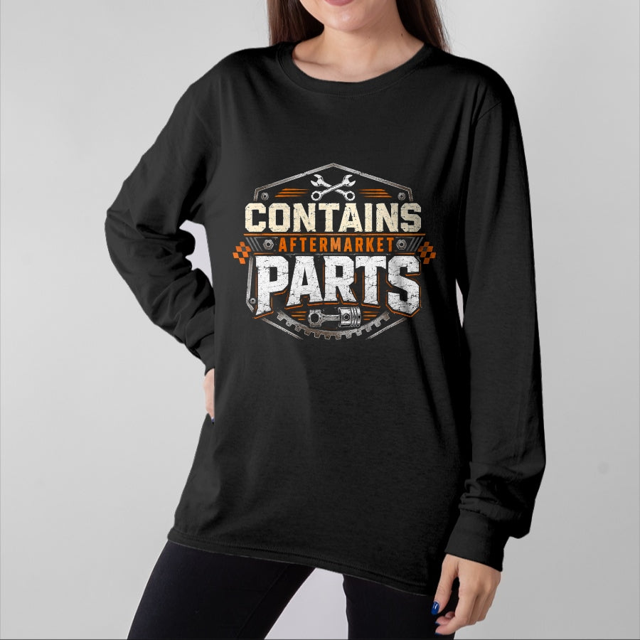 Best Mechanic Life Shirt, Funny Mechanic UnisexT-Shirt/Hoodie/Sweatshirt HLT00 - Contains Aftermarket Parts Vintage Distressed Mechanic Badge T-Shirt