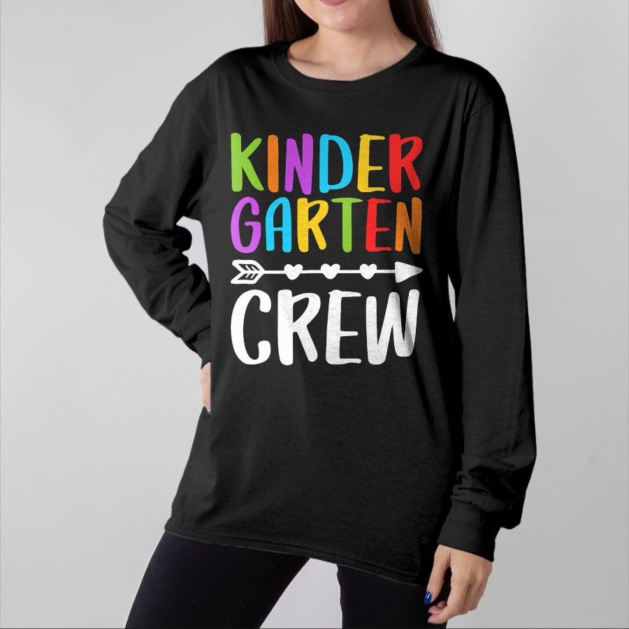 Best Student Shirt, Funny Back To School UnisexT-Shirt/Hoodie/Sweatshirt HLT00 - Kindergarten Crew Shirt Kinder Crew Teacher Boy Girl T-Shirt