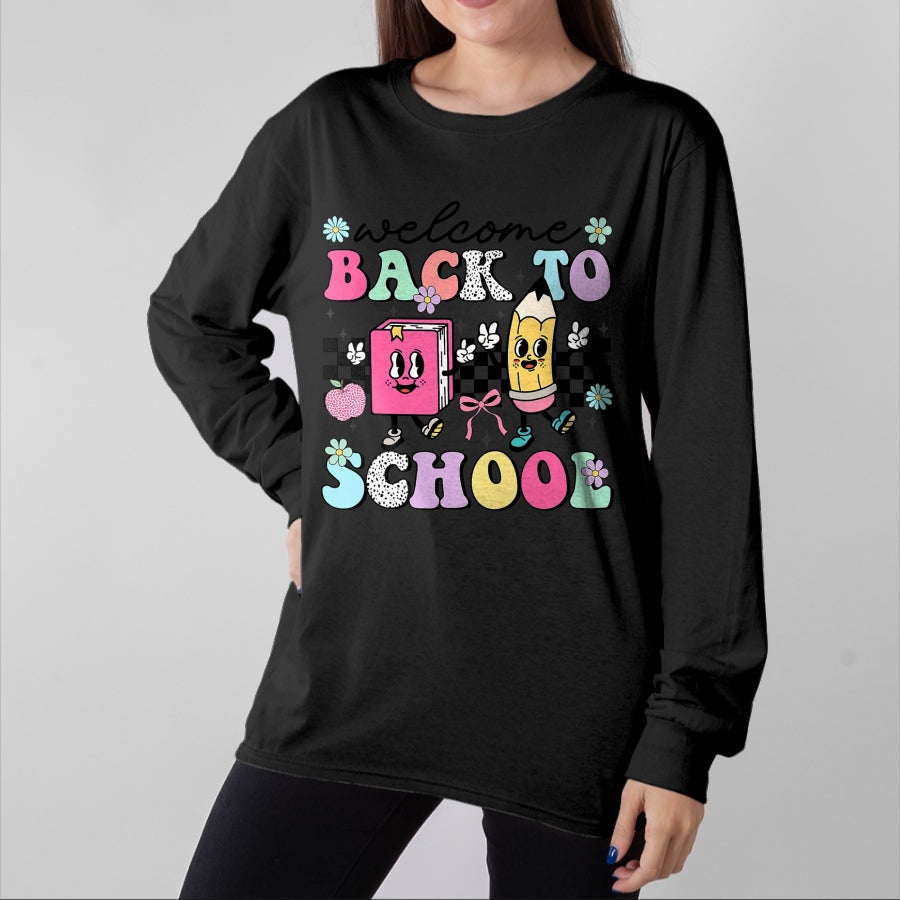 Best Student Shirt, Funny Back To School UnisexT-Shirt/Hoodie/Sweatshirt HLT00 - Welcome Back to School 2026 Teachers Students First Day T-Shirt