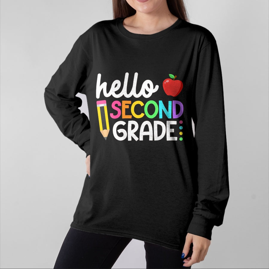 Best Student Shirt, Funny Back To School UnisexT-Shirt/Hoodie/Sweatshirt HLT00 - Hello Second Grade Team 2nd Grade Back to School Teacher Kid T-Shirt