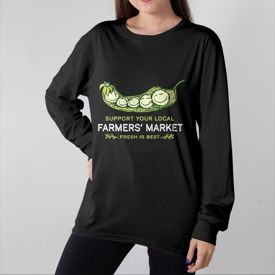 Best Farmer Life Shirt, Funny Farmer UnisexT-Shirt/Hoodie/Sweatshirt HLT00 - Support Your Local Outdoor Farmers' Market Funny Graphic T-Shirt