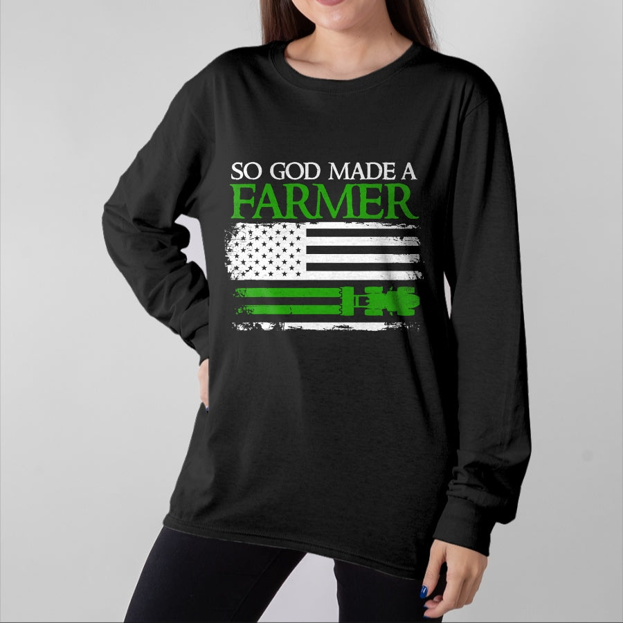 Best Farmer Life Shirt, Funny Farmer UnisexT-Shirt/Hoodie/Sweatshirt HLT00 - So God Made A Farmer, Farming Farmer T-Shirt