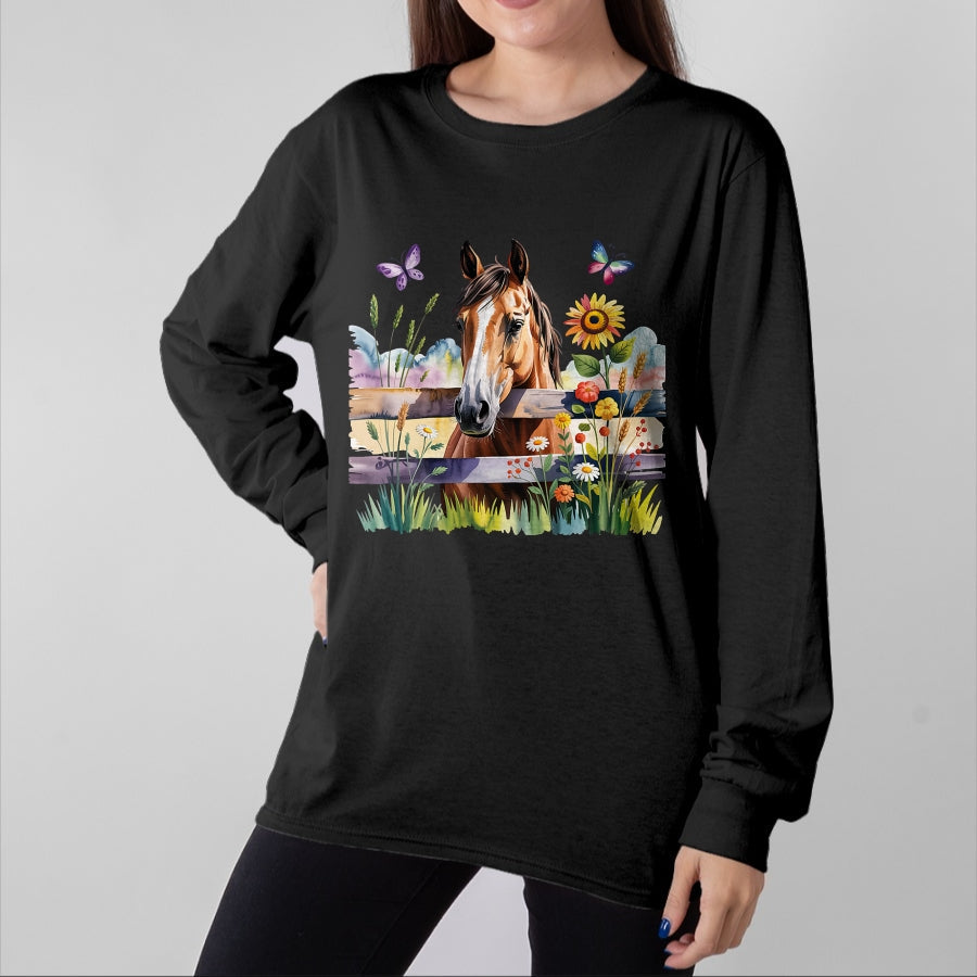 Best Horse Lover Shirt , Funny Horse UnisexT-Shirt/Hoodie/Sweatshirt HLT00 - Horse Riding Beautiful Horse Graphic T-Shirt
