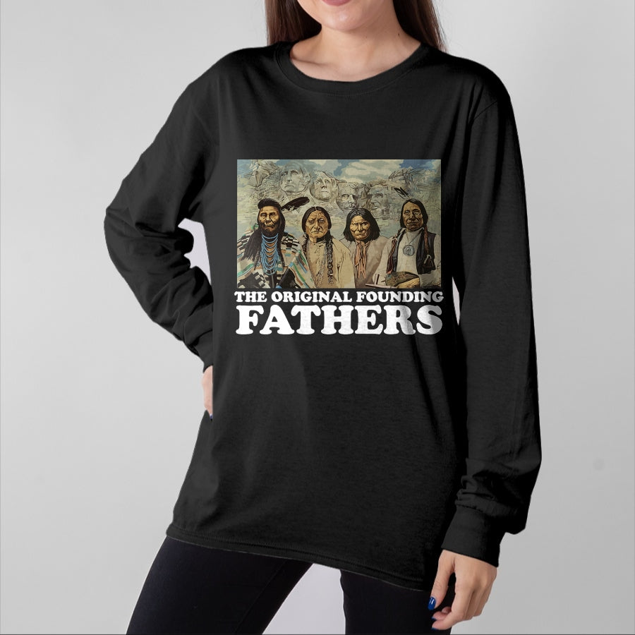 Native American T-Shirts, Vintage Native American Unisex T-Shirt/Hoodie/Sweatshirt HLT00 - The Original Founding Fathers Native American