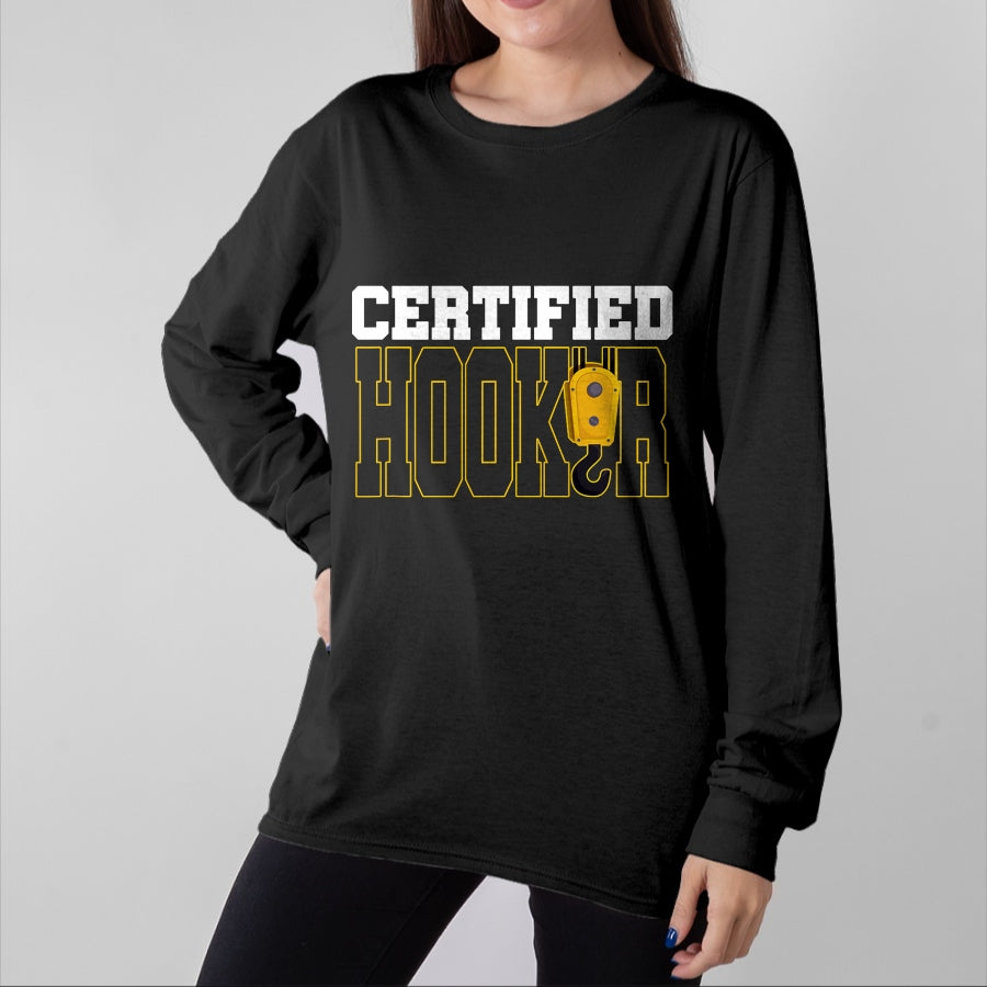 Best Truck Driver Life Shirt, Funny Trucker UnisexT-Shirt/Hoodie/Sweatshirt HLT00 - Certified Hooker Wrecker Tow Truck Driver T-Shirt