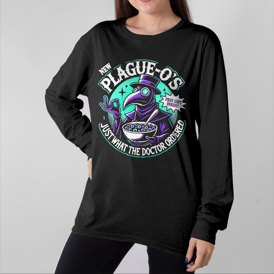 Best Doctor Shirt, Funny Doctor UnisexT-Shirt/Hoodie/Sweatshirt HLT00 - Plague Doctor Shirt Cereal Parody Plague O's Plague Doctor T-Shirt