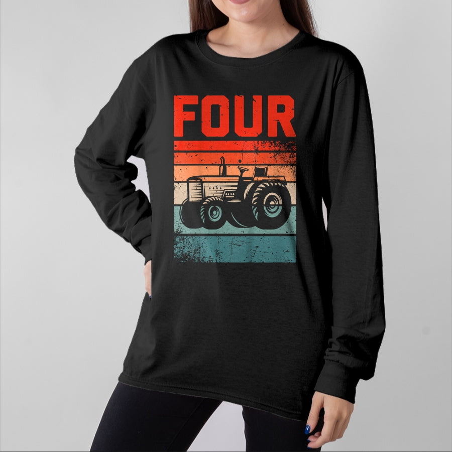 Best Farmer Life Shirt, Funny Farmer UnisexT-Shirt/Hoodie/Sweatshirt HLT00 - 4 Year Old Shirt 4th Birthday Tractor Farmer Boys Girls Kid T-Shirt