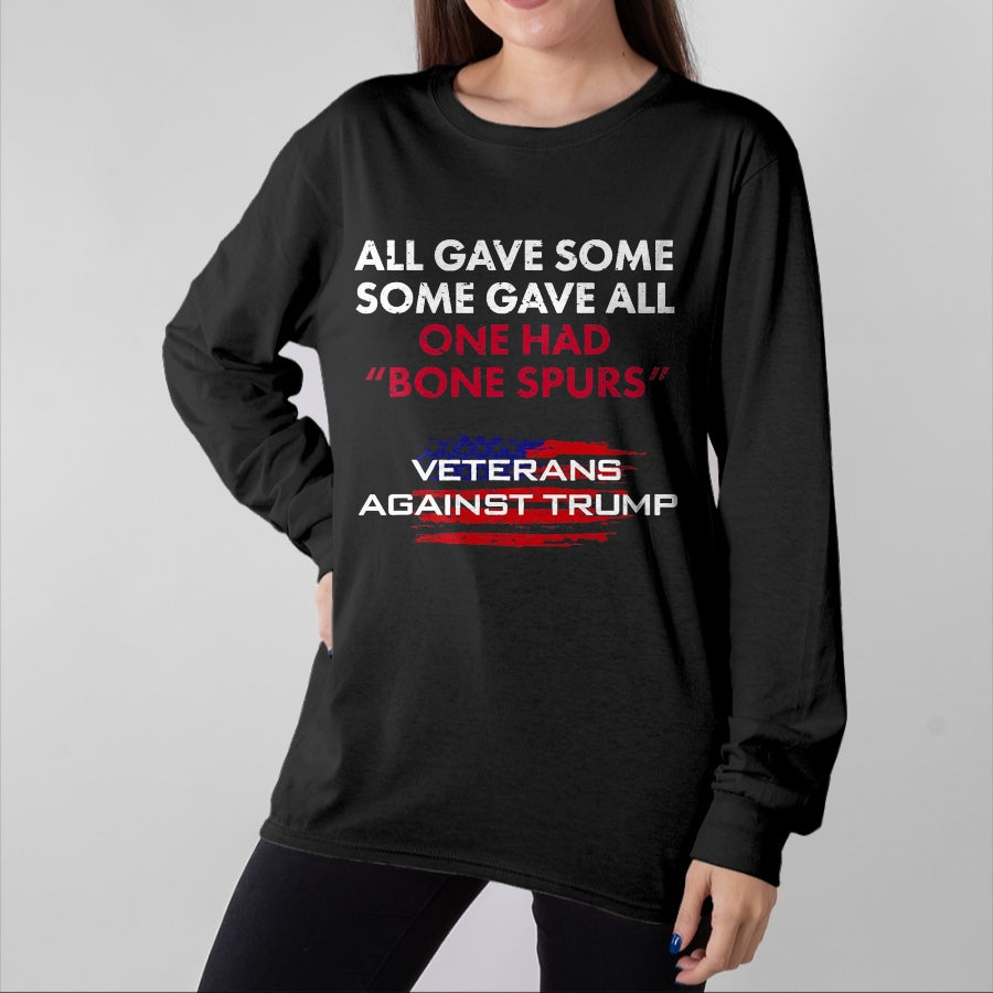 Proud Veteran Shirt, Funny Veteran UnisexT-Shirt/Hoodie/Sweatshirt HLT00 - Veterans Anti-Trump Draft Dodger Bone Spores Vet T-Shirt T-Shirt, Men, Asphalt Grey, X-Large