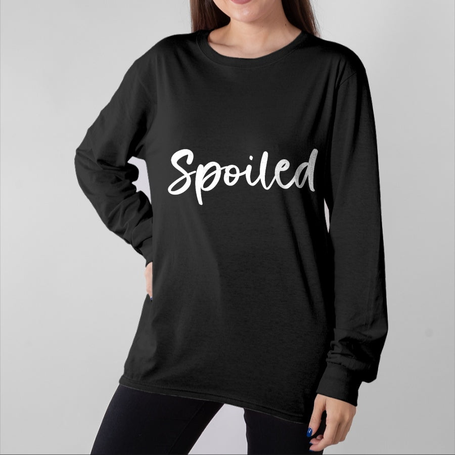 Best Wife Shirt, Wife and Husband Unisex T-Shirt/Hoodie/Sweatshirt HLT00 - Broke And Spoiled Matching Couples T-Shirt