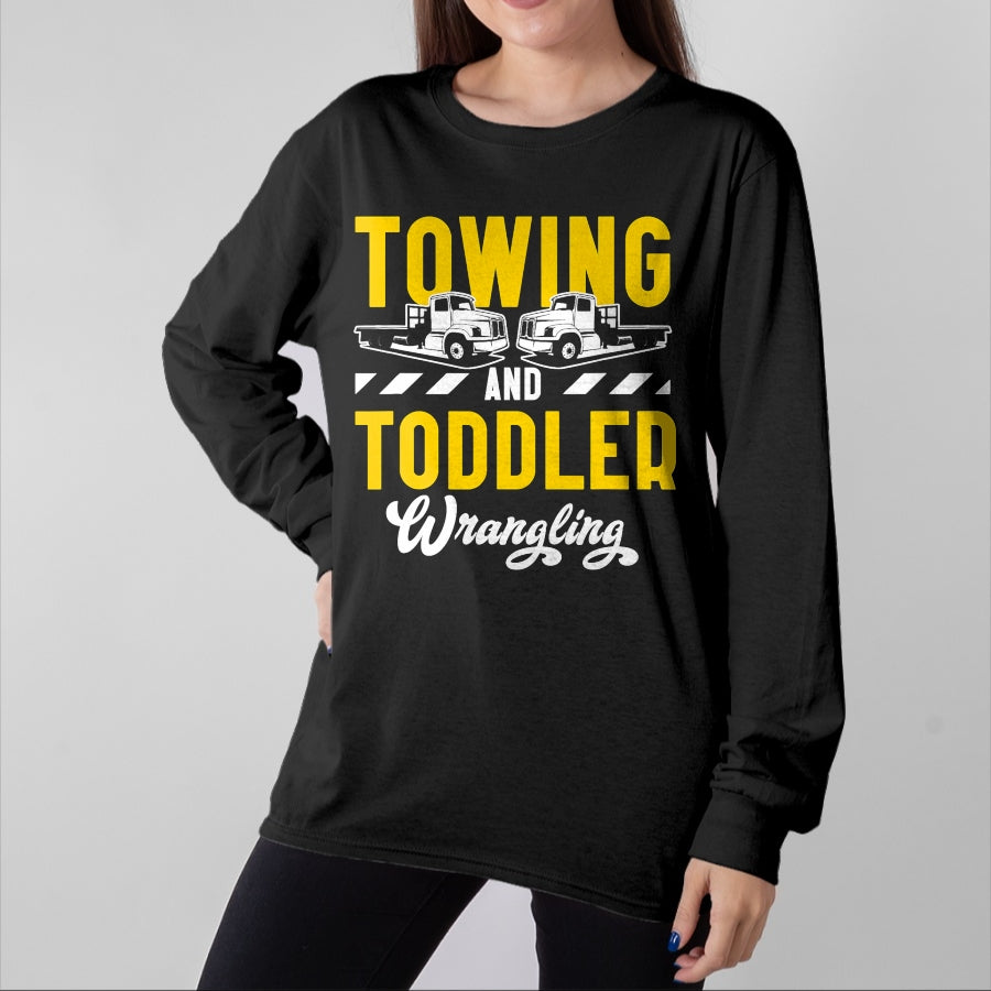 Best Truck Driver Life Shirt, Funny Trucker UnisexT-Shirt/Hoodie/Sweatshirt HLT00 - Tow Truck Driver Dad Trucker Toddler T-Shirt