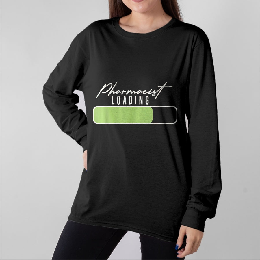Best Doctor Shirt, Funny Doctor UnisexT-Shirt/Hoodie/Sweatshirt HLT00 - Pharmacist Loading Doctor of Pharmacy Student Future Pharm.D T-Shirt, Women, Black, Large