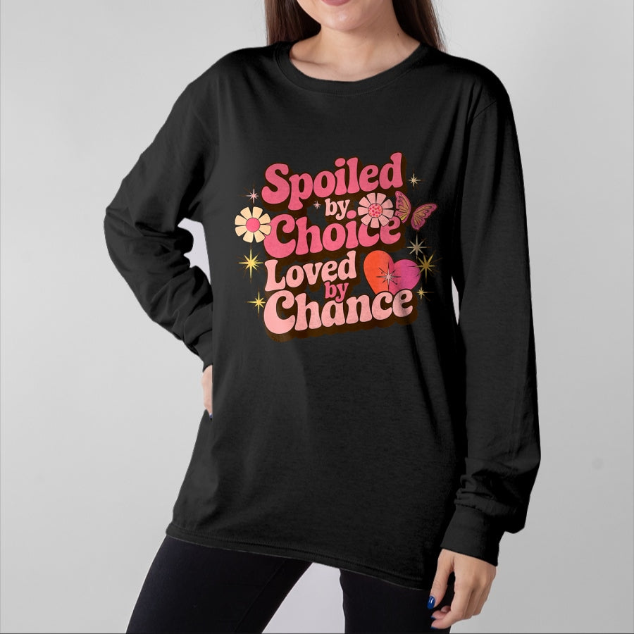 Best Wife Shirt, Wife and Husband Unisex T-Shirt/Hoodie/Sweatshirt HLT00 - Gift for wife T shirt, spoiled wife Spoiled By Choice Loved By Chance Spoiled Wife Premium T-Shirt (1)