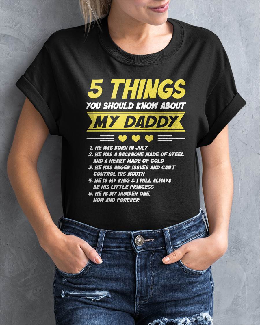 JULY - 5 THINGS YOU SHOULD KNOW ABOUT MY DADDY - FROM DAD - TLEE07 (SKU2606-53-07)