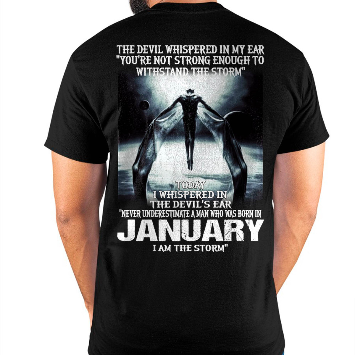JANUARY - THE DEVIL WHISPERED IN MY EAR - T-SHIRT FOR MAN - TLEE01 (SKU08-35-01)