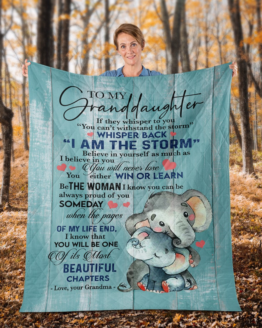 Special Gift For Your Granddaughter Blanket - From Grandma