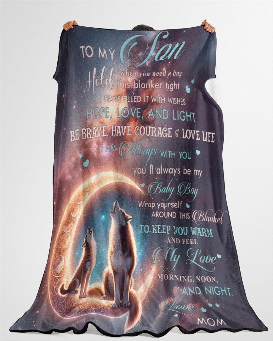 BLANKET FOR SON - GIFT FROM MOM - COMFORT & WARMTH GIFT (SKUB-NTTD-04)