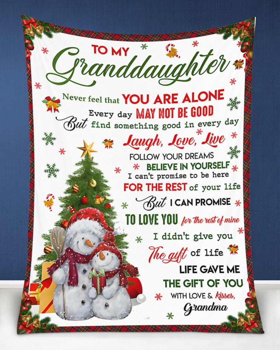 BLANKET FOR GRANDDAUGHTER – COMFORT & WARMTH GIFT Sherpa Fleece Blanket NTTD00 (SKUB-CHRISTMAS2)