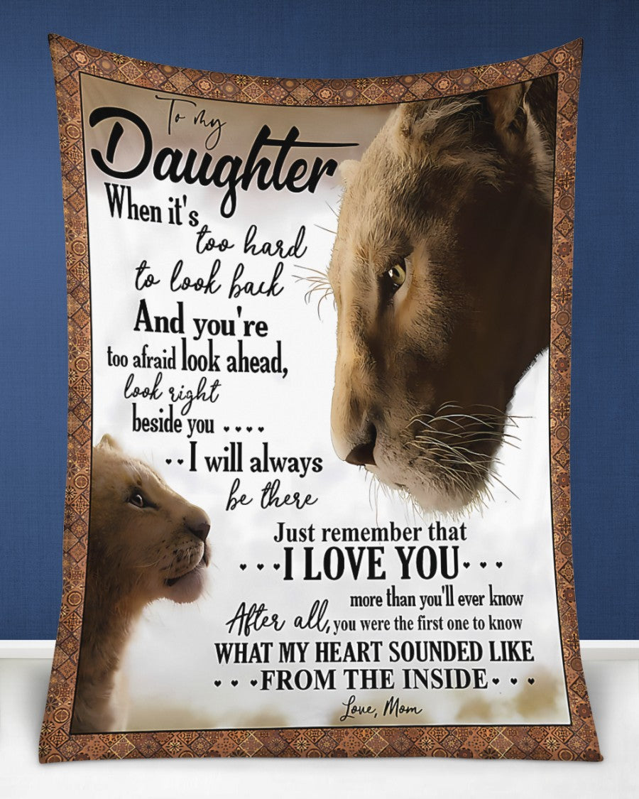 TO MY DAUGHTER - GIFT FOR DAUGHTER - Sherpa Fleece Quilt Blanket (SKUB08-20)