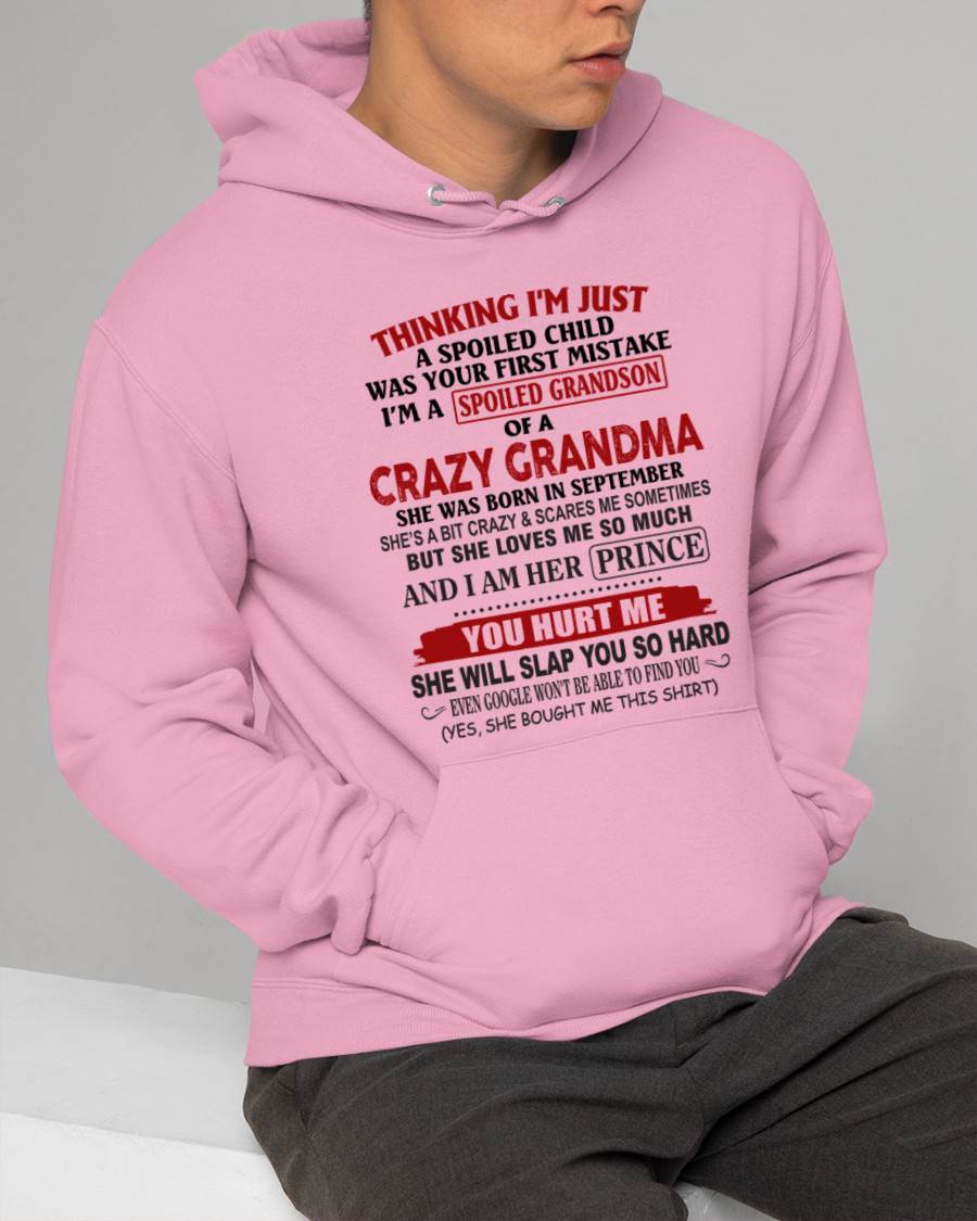 SEPTEMBER - GRANDMA’S BOY – LOVED, SPOILED & PROTECTED - FROM GRANDMA - TLEE09 (SKU2602-128-09)