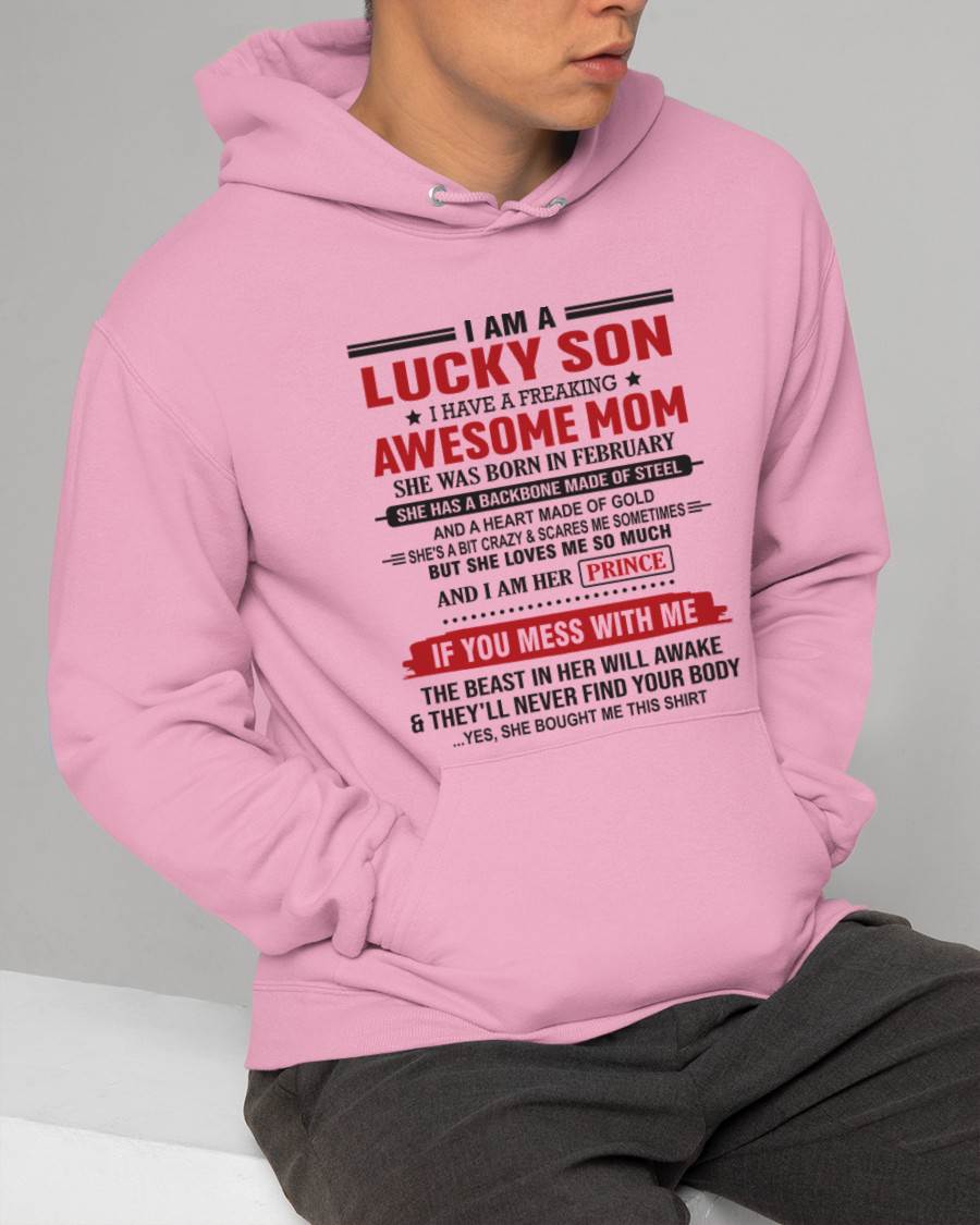 FEBRUARY - LUCKY SON OF A STRONG AND PROTECTIVE MOM - FROM MOM - TLEE02 (SKU2602-97-02)