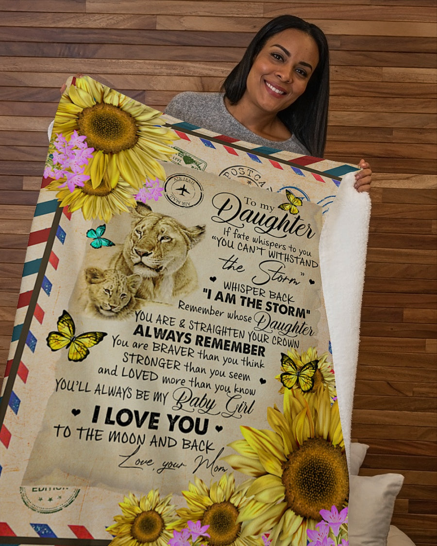 MOM and DAUGHTER - Special gift for Daughter - from mom Blanket