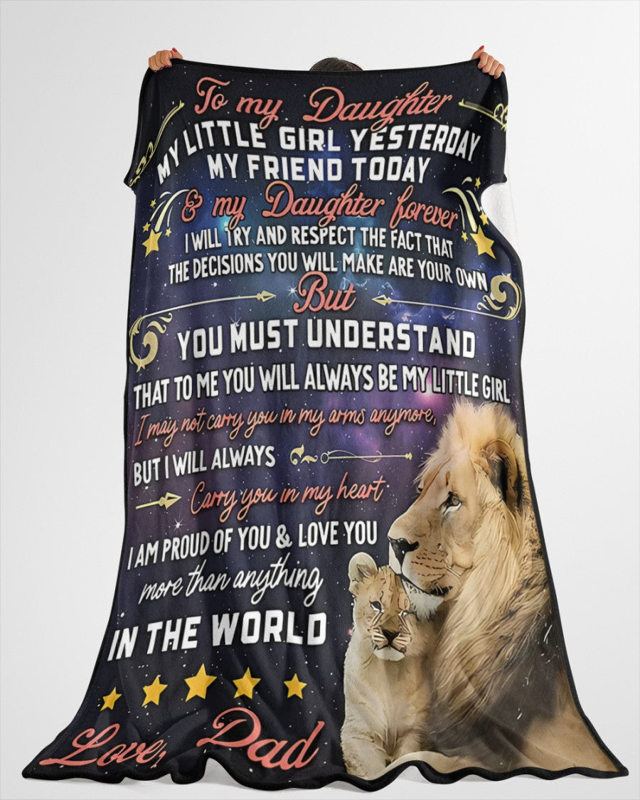 Special Gift For Your Daughter Blanket - From Dad05
