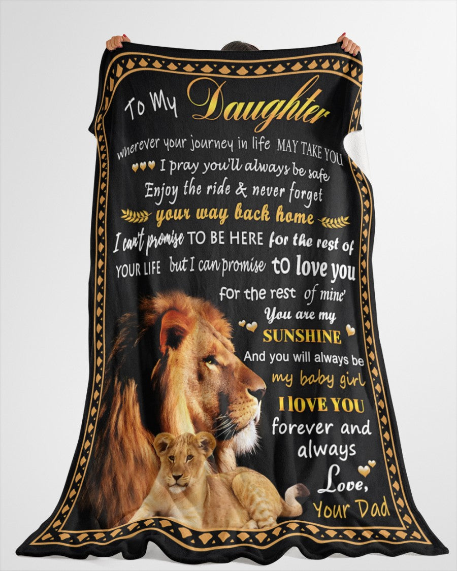 Special Gift For Your Daughter Blanket - From Dad (SKUB12-99)