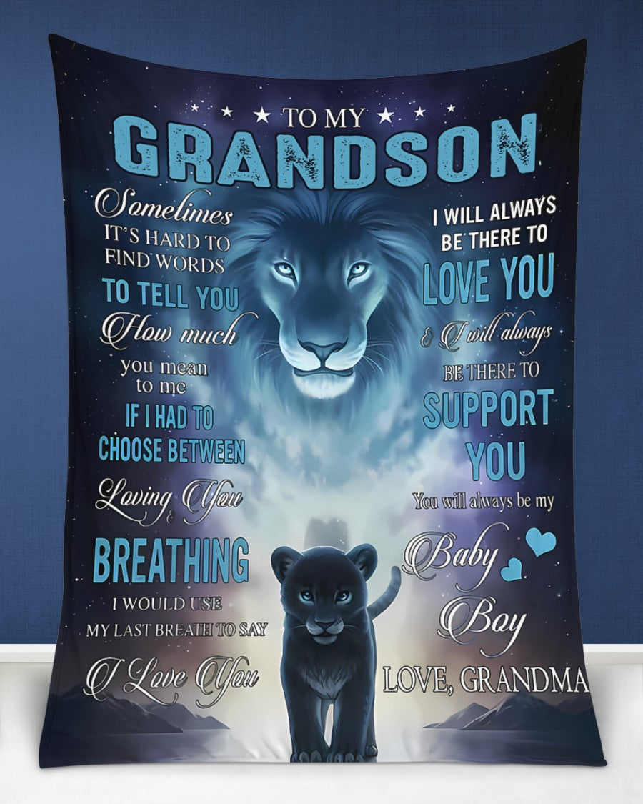 Special Gift For Your Grandson Blanket - From Grandma (SKUB11-27) FULL