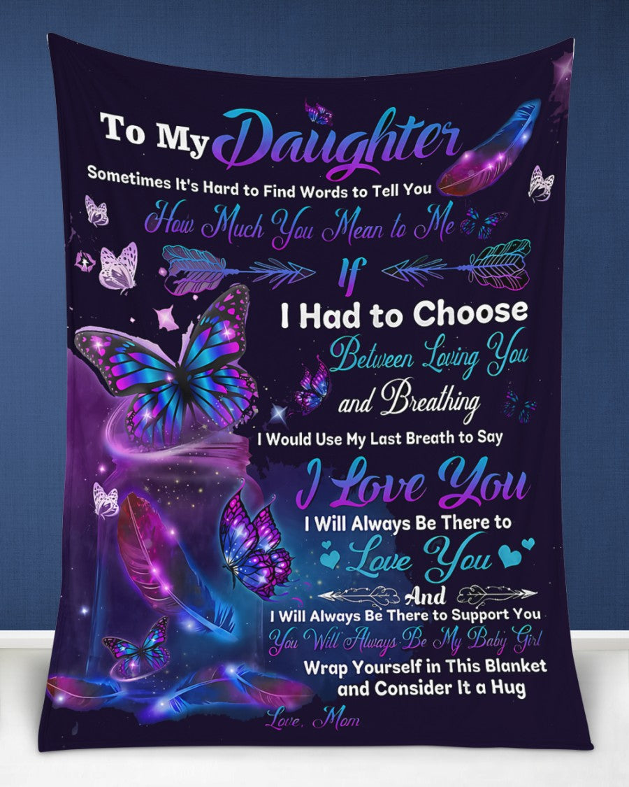 Special Gift For Your Daughter Blanket - From Mom - TLEE00 (SKUB-TLEE)