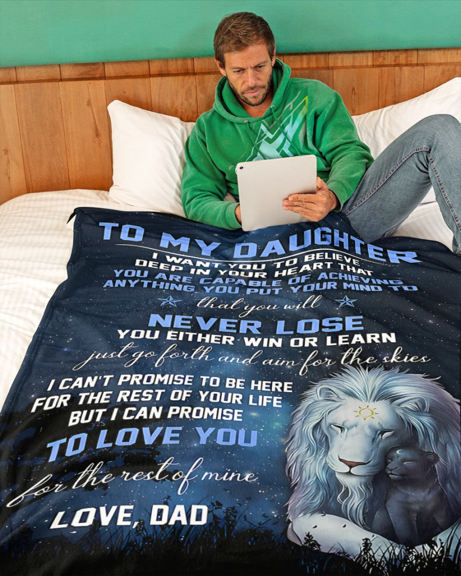Special Gift For Your Daughter Blanket - From Dad03