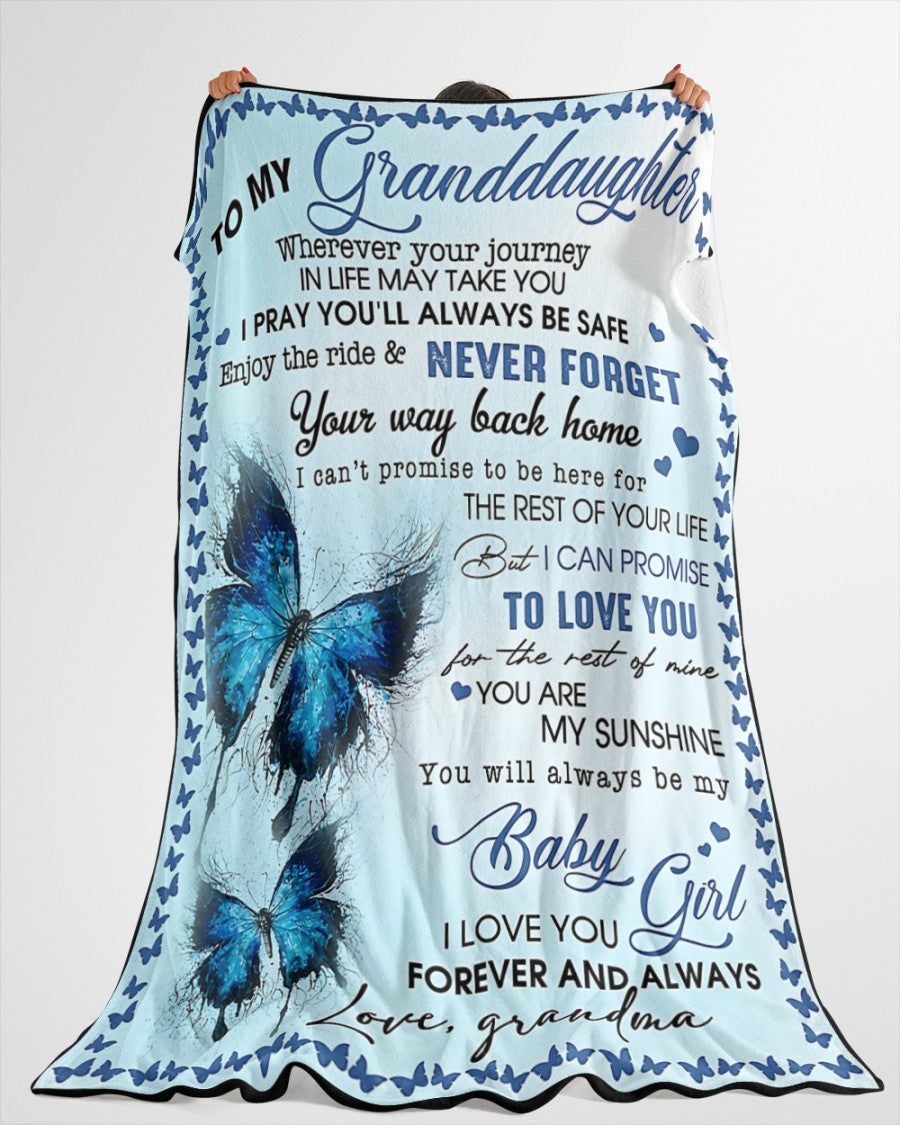 Special Gift For Your Granddaughter Blanket - From Grandma (SKUB12-24)