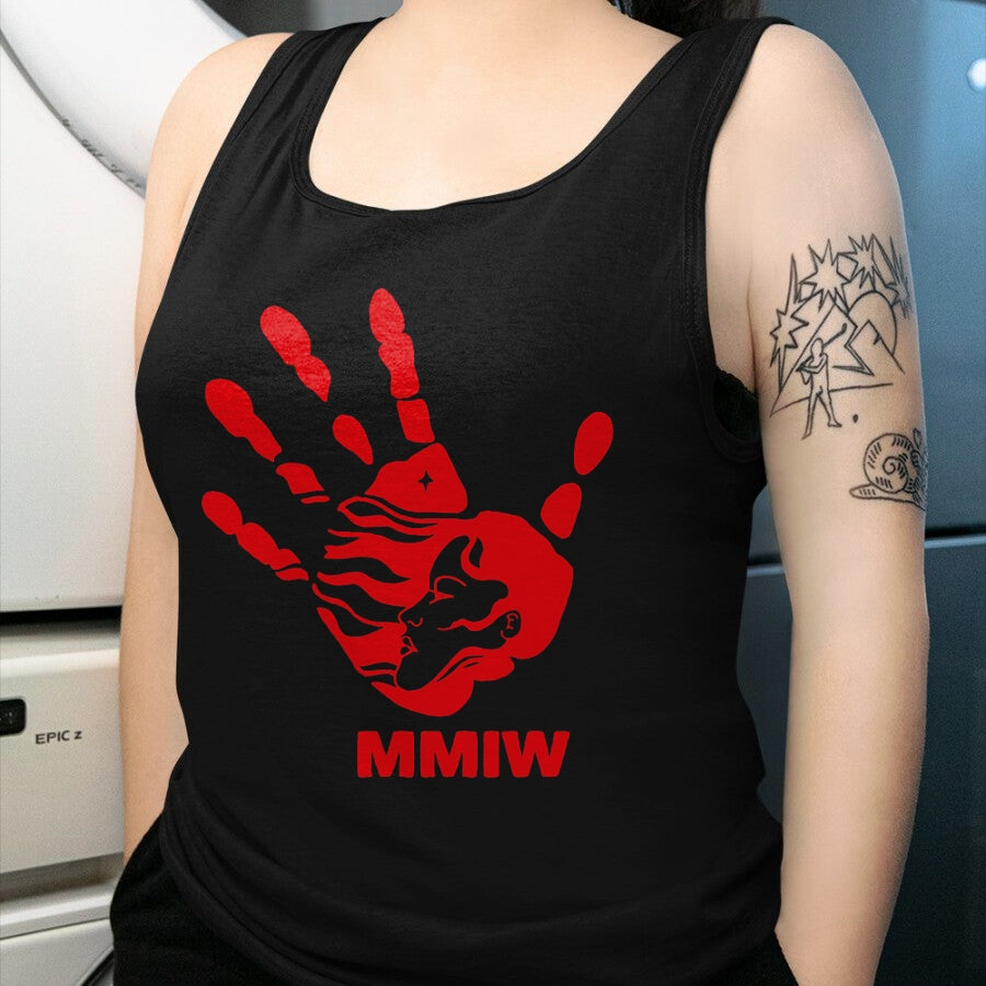 Native American T-Shirts, Vintage Native American Unisex T-Shirt/Hoodie/Sweatshirt HLT00 - MMIW Red Hand Indigenous Native American MMIW Awareness T-Shirt (1)