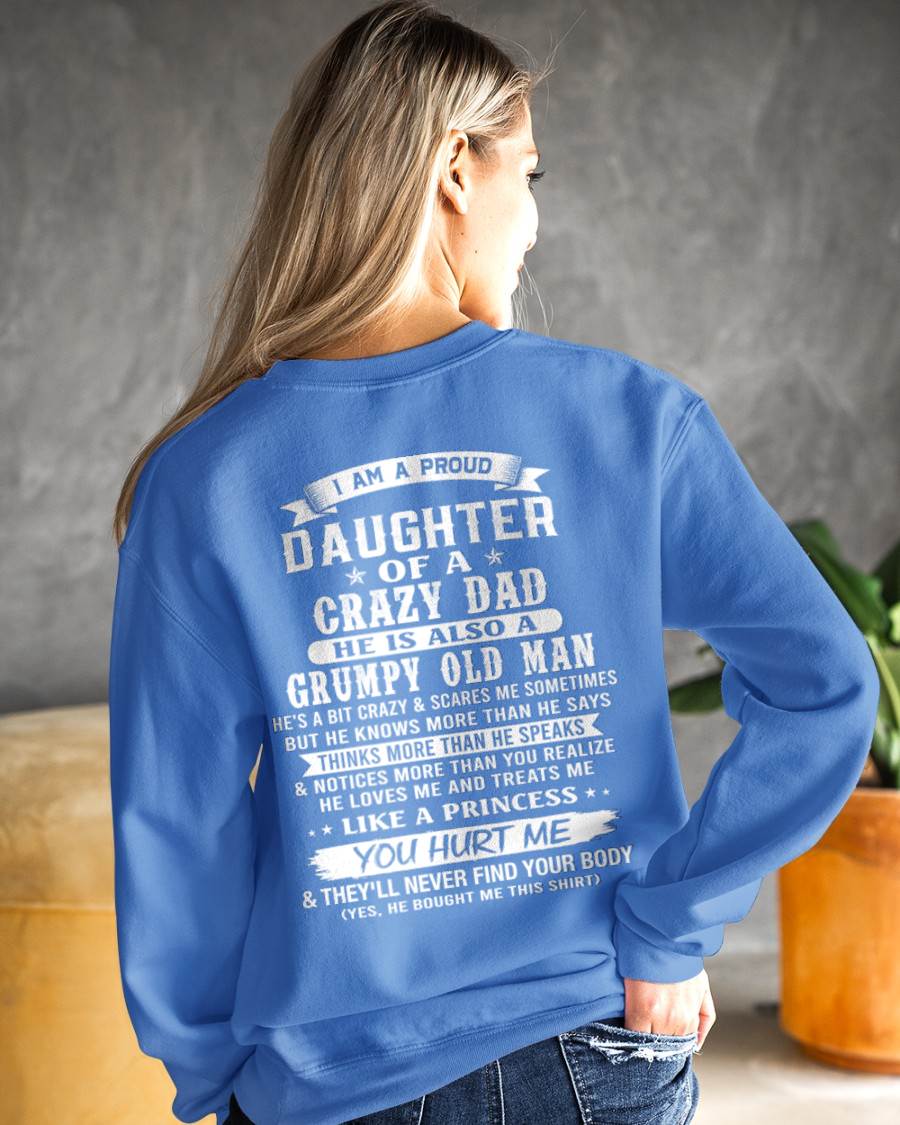 PROUD DAUGHTER OF A CRAZY DAD - FROM DAD - TLEE00 (SKU2606-70-00)