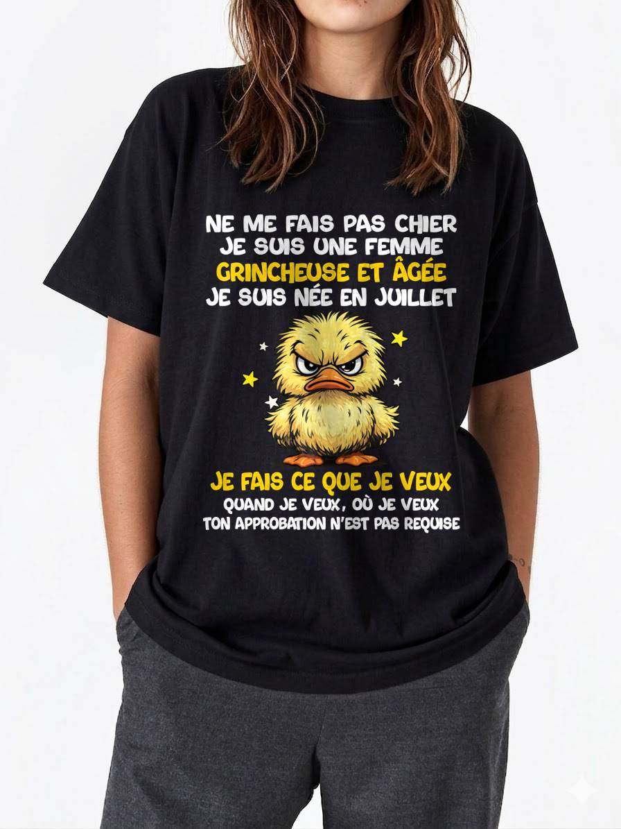 JE SUIS UNE FILLE DE JUILLET - POUR FEMME - TLEE07 (SKU2604-119-07)