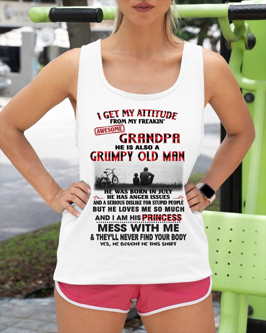 JULY GRANDPA - GRUMPY • AWESOME • PROTECTIVE - FROM GRANDPA - TLEE07 (SKU2605-176-07)