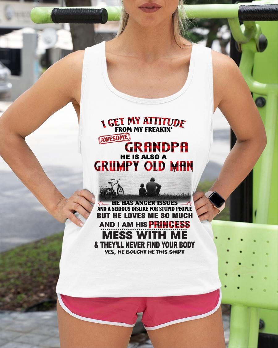 I GET MY ATTITUDE FROM MY GRANDPA - FROM GRANDPA - TLEE00 (SKU2605-176-00)
