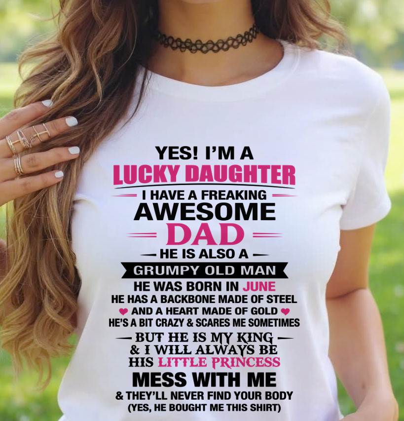 JUNE - A LUCKY DAUGHTER – DADDY’S LITTLE PRINCESS - FROM DAD - TLEE06 (SKU2604-16-06)