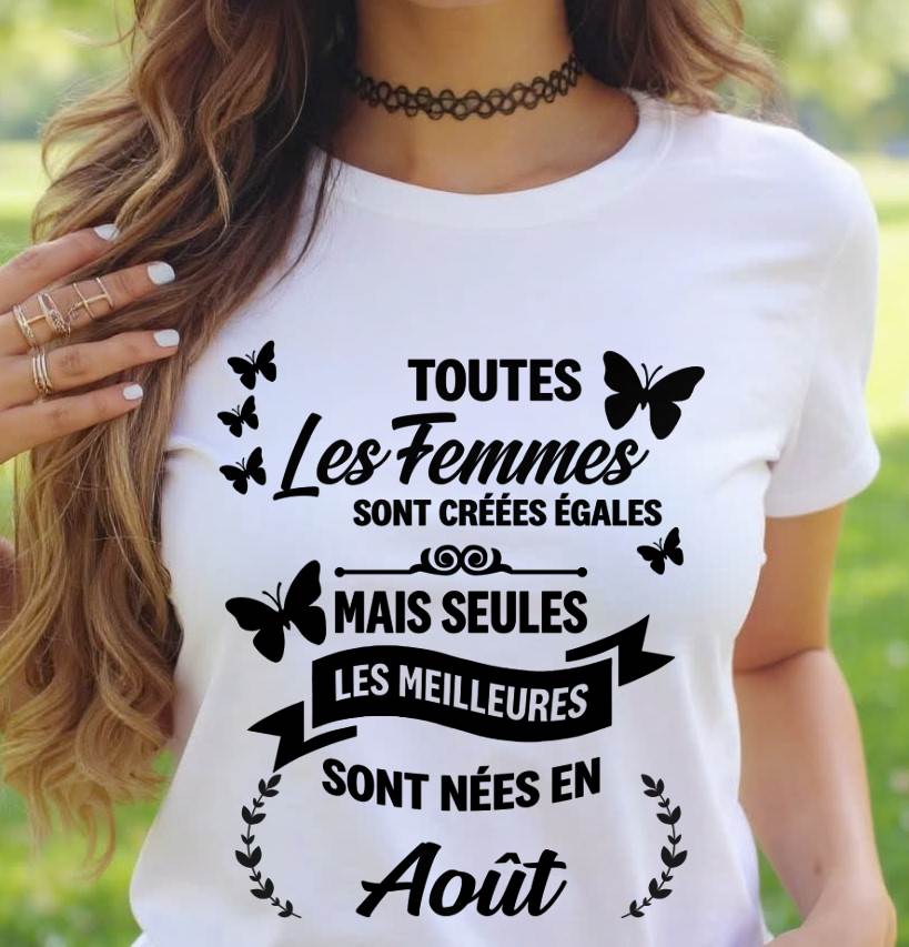 LES MEILLEURES NÉES EN AOÛT - POUR LES FEMMES - TLEE08 (SKU2603-352-08)