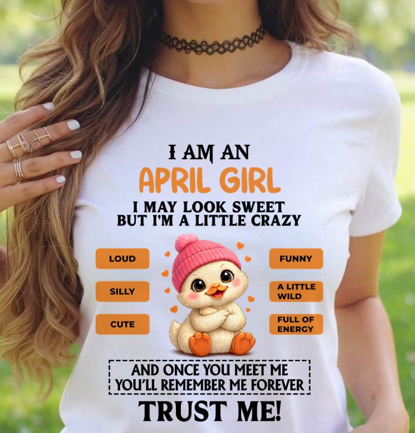 APRIL GIRL - SWEET, LOUD, AND A LITTLE WILD, FULL OF LIFE AND ENERGY - FOR WOMEN - TLEE04 (SKU2603-200-04)