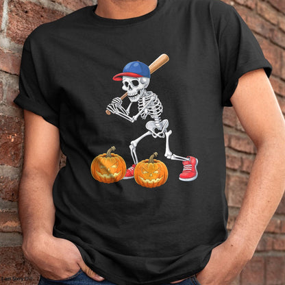 Hallowen Shirts for Family, Funny hallowen shirts, Hallowen Unisex T-Shirt/Hoodie/Sweatshirt HLT00 - Baseball Skeleton Halloween Funny Baseball Halloween Boys T-Shirt