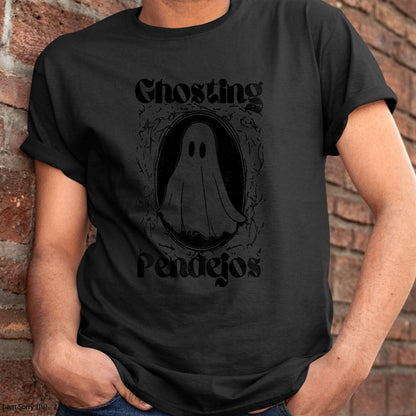 Hallowen Shirts for Family, Funny hallowen shirts, Hallowen Unisex T-Shirt/Hoodie/Sweatshirt HLT00 - Ghosting Pendejos Funny Mexican Ghost Halloween (ON BACK) T-Shirt