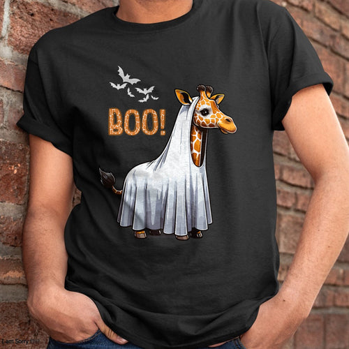 Hallowen Shirts for Family, Funny hallowen shirts, Hallowen Unisex T-Shirt/Hoodie/Sweatshirt HLT00 - Cute Giraffe Boo Halloween Costume Zoo Lover T-Shirt